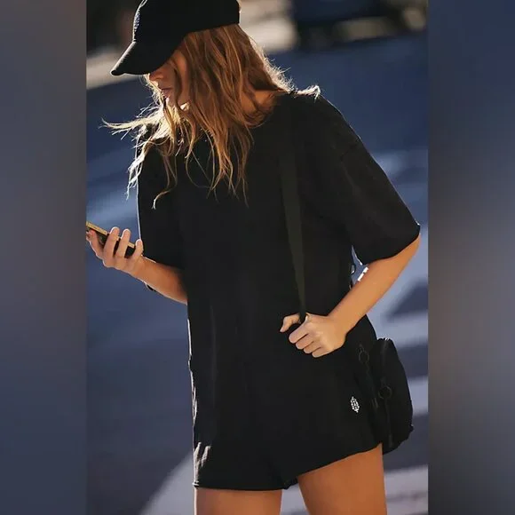 Free People Movement Hot Shot Tee Romper NWT - Picture 4 of 8